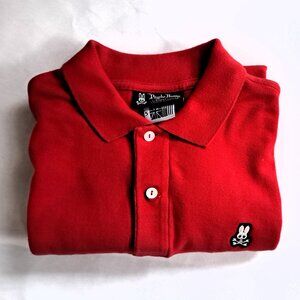 Men's Psycho Bunny Red Polo Shirt | London | Size M | NWOT